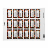 Adresse Rosepaint Rosemaling 4 von 6 Adressaufkleber (Vorne)