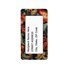 Adresse Rosepaint Rosemaling 6 von 6 Adressaufkleber