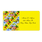 Adresse Rückgabezeichen Boys Happy Birthday (Vorne)