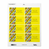 Adresse Rückgabezeichen Boys Happy Birthday (Vorne)