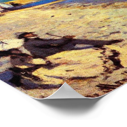 Adresse von Claude Monet: Strand von Sainte Poster (Ecke)