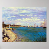 Adresse von Claude Monet: Strand von Sainte Poster (Vorne)