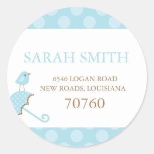 Adressen-Etikett Runder Aufkleber