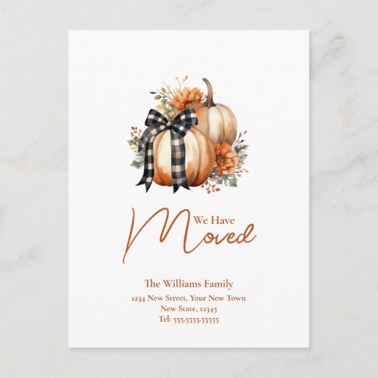 Adressenänderung | Ankündigung Postkarte (Vorderseite)