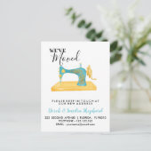 Adressenänderung der Nähmaschine Ankündigungspostkarte (Stehend Vorderseite)