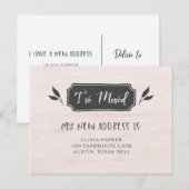 Adressenänderung des Bauernhaus-| Ankündigungspostkarte (Vorne/Hinten)