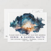 Adressenänderung, die wir den Ankündigungsstar ver Ankündigungspostkarte (Vorne/Hinten)