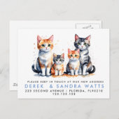 Adressenänderung, die wir umgezogen haben ankündigungspostkarte (Vorne/Hinten)