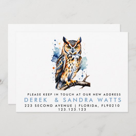 Adressenänderung, die wir verschoben haben einladung (Vorne/Hinten)