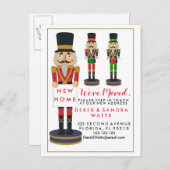 Adressenänderung, die wir Weihnachtskitcracker ver Ankündigungspostkarte (Vorne/Hinten)