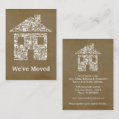 Adressenänderung Geschäfts-Größen-Karten heraus Visitenkarte (Vorne/Hinten)