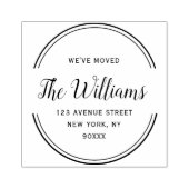 Adressenänderung Gummistempel (Prägung)