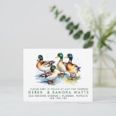 Adressenänderung haben wir die Ankündigung DUCKS v (Stehend Vorderseite)