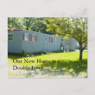 Adressenänderung Karte: Doppeltes langes Ankündigungspostkarte