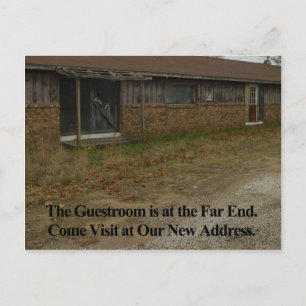 Adressenänderung Karte: Guestroom Ankündigungspostkarte
