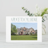 Adressenänderung Neue moderne Zuhause Foto Moving Ankündigung (Stehend Vorderseite)