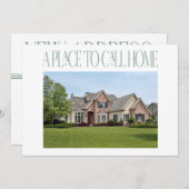 Adressenänderung Neue moderne Zuhause Foto Moving Ankündigung (Vorne/Hinten)