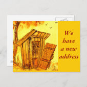 Adressenänderung - Postkarte (Vorne/Hinten)