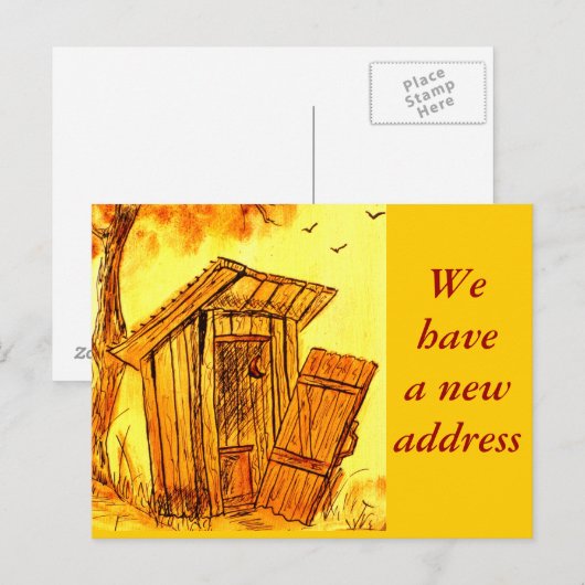 Adressenänderung - Postkarte (Vorne/Hinten)