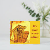 Adressenänderung - Postkarte (Stehend Vorderseite)