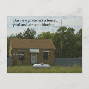 Adressenänderung Postkarte: Eingezäuntes Yard Ankündigungspostkarte