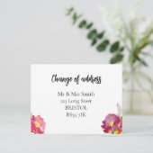 Adressenänderung Postkarte Elegantes Blumenmuseum (Stehend Vorderseite)