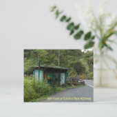 Adressenänderung Postkarte: Farbige neue Adresse Ankündigungspostkarte (Stehend Vorderseite)