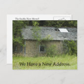 Adressenänderung Postkarte: Fixer Obere Ankündigungspostkarte (Vorne/Hinten)