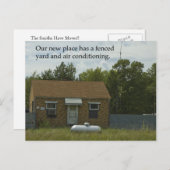 Adressenänderung Postkarte: Gehörter Hof Ankündigungspostkarte (Vorne/Hinten)