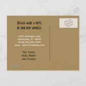 Adressenänderung Postkarte - Rangieren (Rückseite)