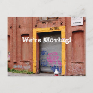 Adressenänderung Postkarten - wir ziehen um!