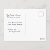 Adressenänderung - Regenbogen Postkarte (Rückseite)