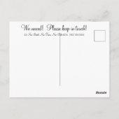 Adressenänderung Romantic Rose Postkarte (Rückseite)