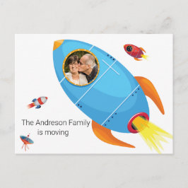 Adressenänderung Wir haben das Raumschiff abgedreh Ankündigungspostkarte