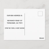 Adressenänderung Wir sind mooving Postkarte (Rückseite)