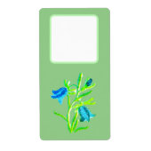 Adressenaufkleber Blume Design (Vorne)