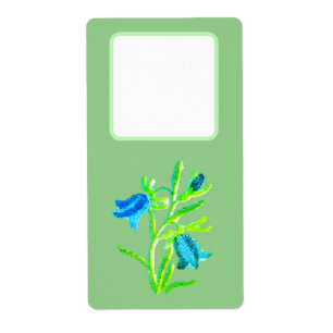 Adressenaufkleber Blume Design