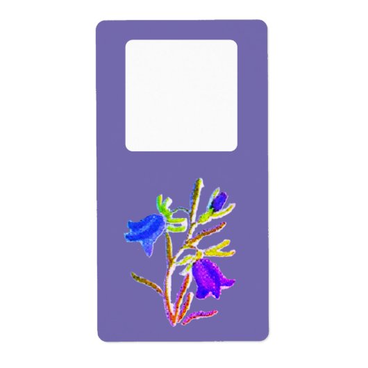 Adressenaufkleber Blume Design (Vorne)