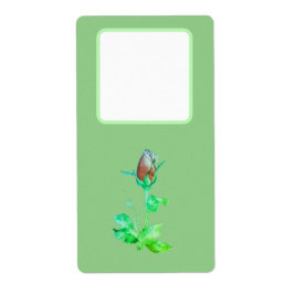 Adressenaufkleber Blume Design