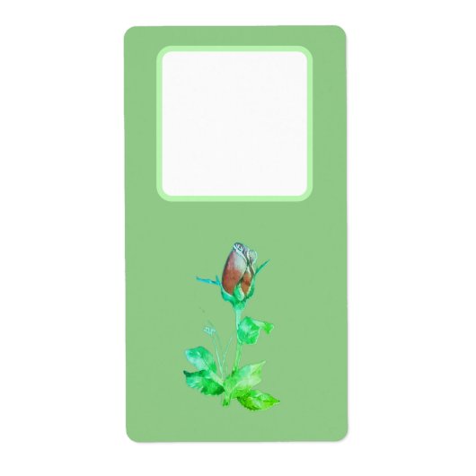 Adressenaufkleber Blume Design (Vorne)