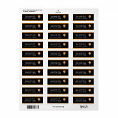 Adressenaufkleber der Basketball-Party Einladung (Vorne)