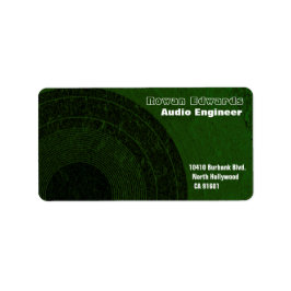Adressenaufkleber für Audioingenieure Adressaufkleber