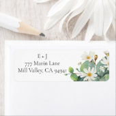 Adressenaufkleber für botanische Eukalyptusbläsche (Insitu)