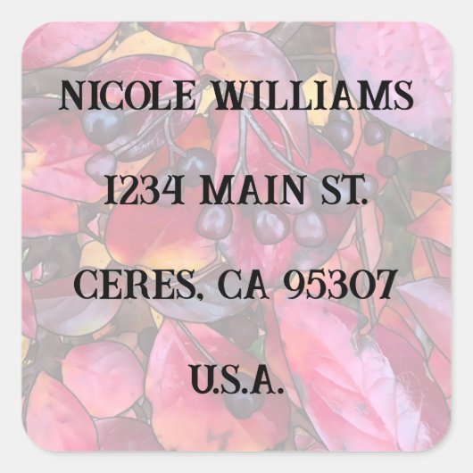 Adressenaufkleber für Chokekerinen - Aufkleber für (Vorderseite)