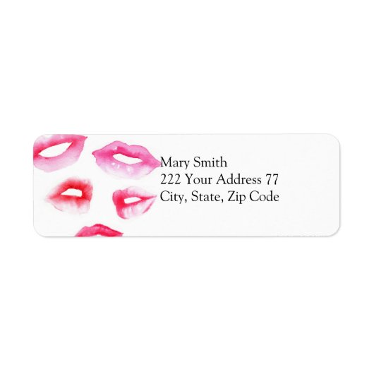 Adressenaufkleber für Fashion Lips (Vorne)