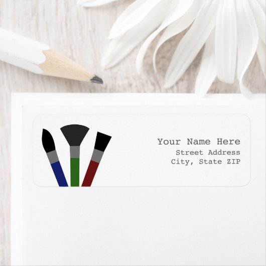 Adressenaufkleber für Pinsel (Insitu)