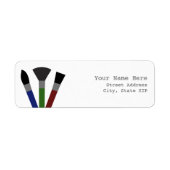 Adressenaufkleber für Pinsel (Vorne)