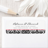 Adressenaufkleber für Rosa und Schwarz (Insitu)