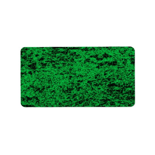 Adressenaufkleber für Schwarz und Grün Adressaufkleber (Vorne)