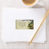 Adressenaufkleber Gelbes Vogelkäfig Adressaufkleber (Insitu)